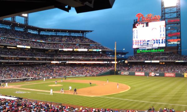 Phillies ballpark is unreal.  Opening night w Halladay on the mound.