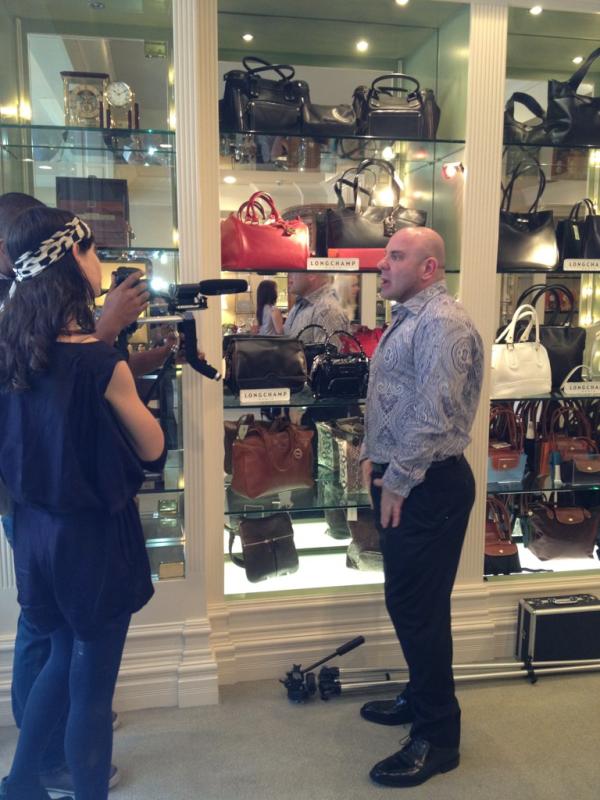 Interviewing with Runway Passport at @MayfairHouse_LA with @NolchaFashionWk