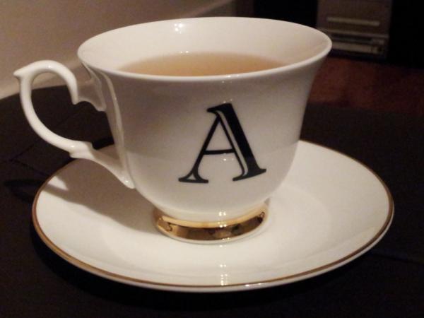 Taking @Hannah__Marie__ 's advice & having some camomile tea in my graduation teacup! #CalmInACup