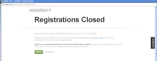 JulieMarateck's tweet image. I was excited to sign up for #Summify but it looks like Twitter got it before ppl who came late to the party like me :(