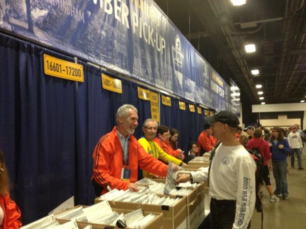 Runner Bib Pick up #bostonmarathon #jhexpo