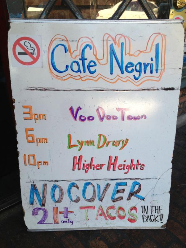 3-6 VooDooTown/ 6-10 LynnDrury/ 10-till HigherHeights/ 606 #frenchmenst #nola #live NO COVER!