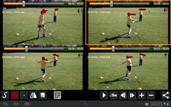 MrB442PE's tweet image. #quickcoach four of same video at different stages of striking ball cant wait to get the kids using these next week...