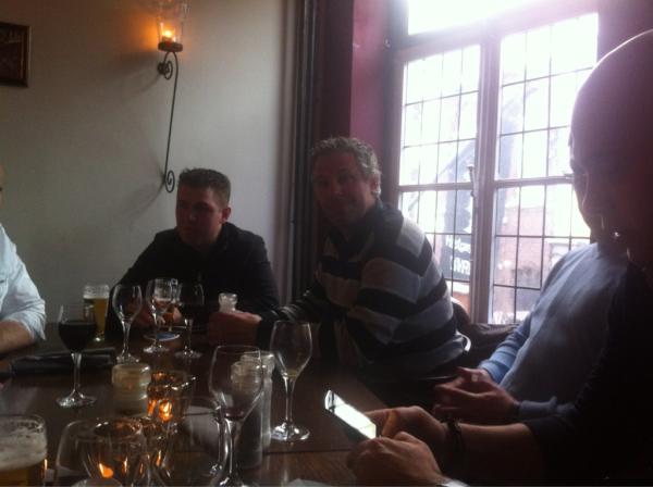 Met Bert Jan op vrijgezellenfeest. Gezellig!