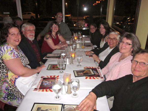 WorldCircusFilm's tweet image. At the #pcaaca circus presenter dinner in Boston - with the exceptionally well spoken @SideshowPoet