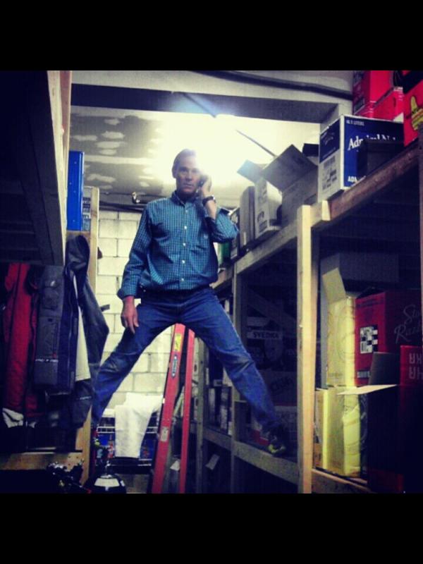 FredstavernSH's tweet photo. getting ready for summer...wish I had a ladder. 43 more days until memorial day weekend. http://t.co/O1jiUqqK