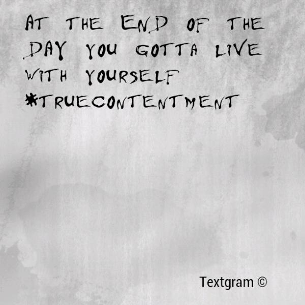 #TrueContentment