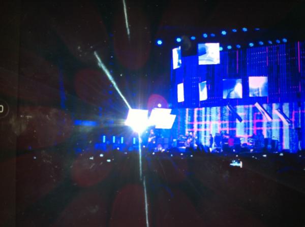 MVBound's tweet image. Radiohead @ Coachella!!!  This is how I attend Coachella with an 8 month old. Streaming on iPad.