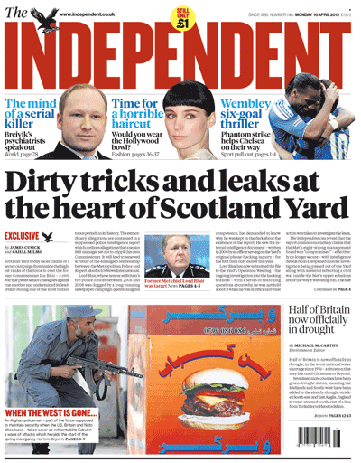 Dirty tricks and leaks at the heart of Scotland Yard #tomorrowspaperstoday