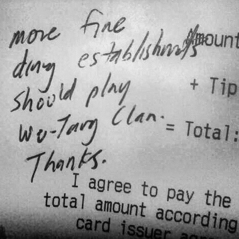 momofuku's tweet photo. @wutangclan some sound advice #tipswithtips http://t.co/UkNCrkgP