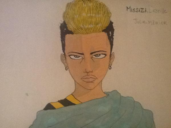 GIMS's tweet photo. voilà le deuxième personnage de la BD (AU CŒUR DU VORTEX) son nom est "MISSIZI" aka l'abeille noir #dreamvortex. RT RT! http://t.co/3RmUJ8xk