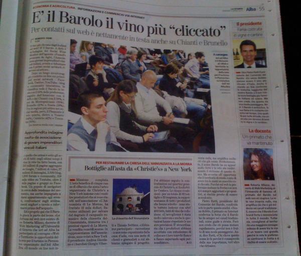 E' il Barolo il vino più cliccato sul web  <a href="/robertamilano/">Roberta Milano</a> <a href="/CarloVischi/">Carlo Vischi</a> <a href="/ci_polla/">Paola Sucato</a> @TuLangheRoero <a href="/stradadelbarolo/">stradadelbarolo</a>