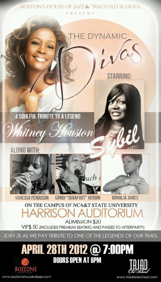 Fitting that the first tweet is in recognition of our #WhitneyHoustonTribute April 28th. -Flyer->