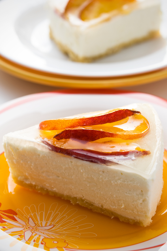 PearsonFarm's tweet image. Check out our deliciously creamy Georgia peach cheesecake! bit.ly/HR14R9