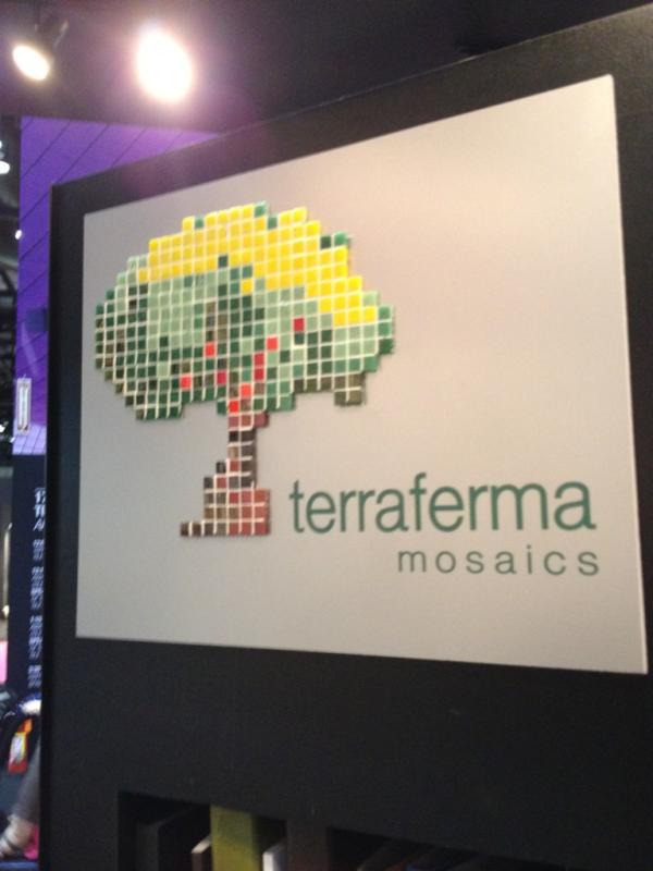 Terraferma custom mosaics and great people. <a href="/Coverings/">Coverings</a> #Coverings2012
