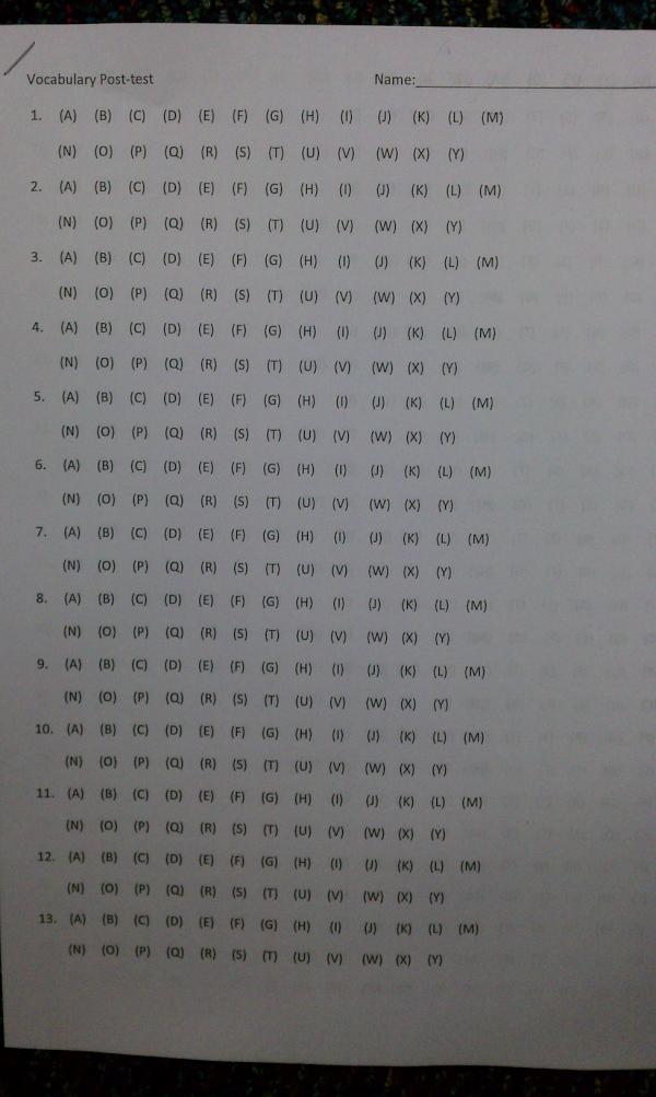 SociablyAwkward's tweet image. 25 possible answers for 100 questions... #alg3 #fml