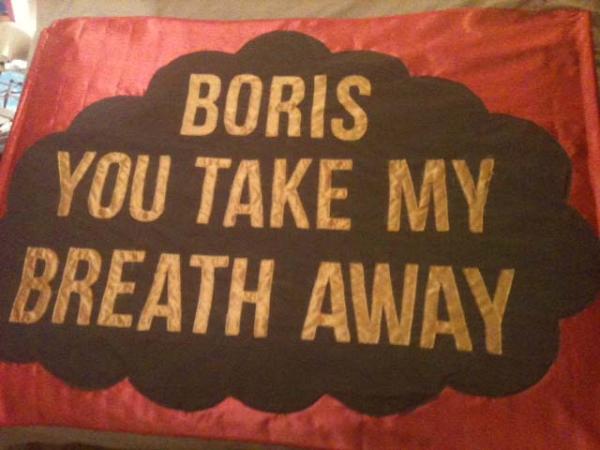 ClimateRush's tweet image. Check it, one of the banners for tomorrow's #SpringClean2012. Be at DEFRA at 6pm to see it! #cleanair #asthma #boris