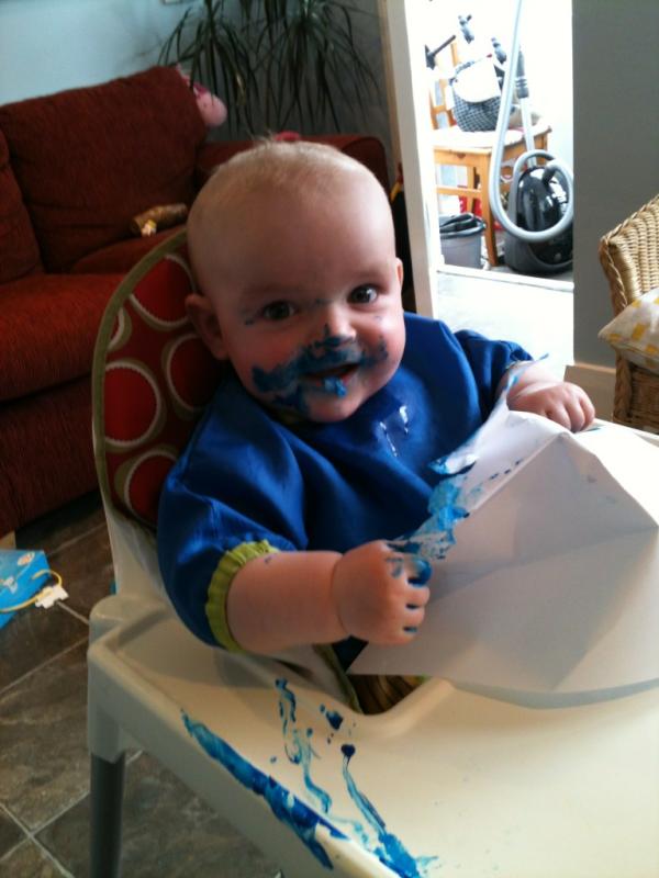 Rory s first painting experience!