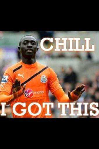 ThickFootball's tweet image. Papiss Cissie' Message to Manchester United fans.