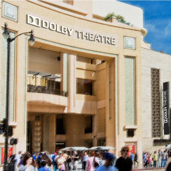 Dolby's tweet photo. Pop the bubbly! Introducing the Dolby Theatre. Home of the Academy Awards, now world’s stage for entertainment sound! http://t.co/3cGmV2Yj