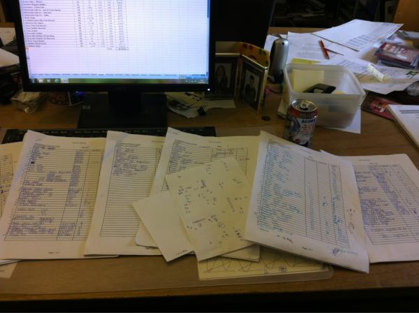 amiirosesteward's tweet image. My brain is frazzled after doing this all day. #endlesspaperwork