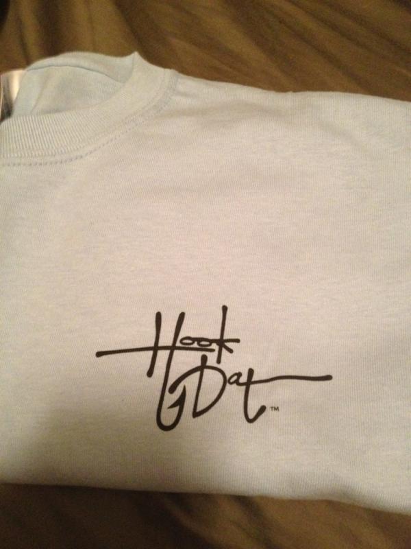 HookDat's tweet image. The front of the shirts #hookdat