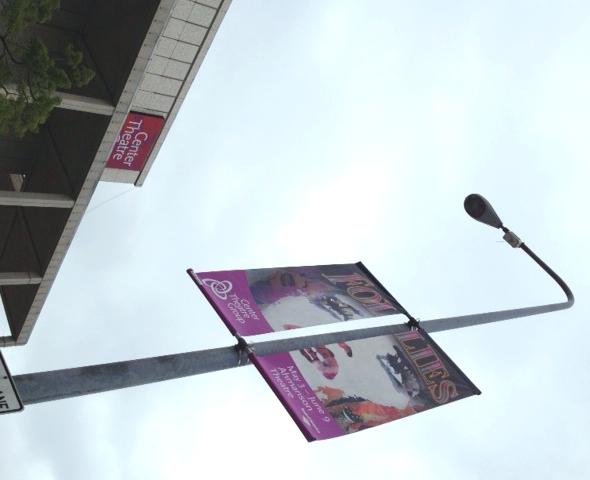 CTGLA's tweet image. Snap a street pole banner and tag it with #FolliesLA for your chance to win! 5 lucky winners will be chosen on 6/4.