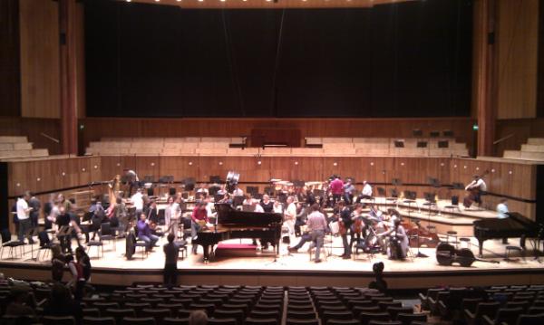 At the RFH <a href="/southbankcentre/">Southbank Centre</a> all set up for recording the <a href="/LPOrchestra/">London Philharmonic Orchestra</a> tonight!