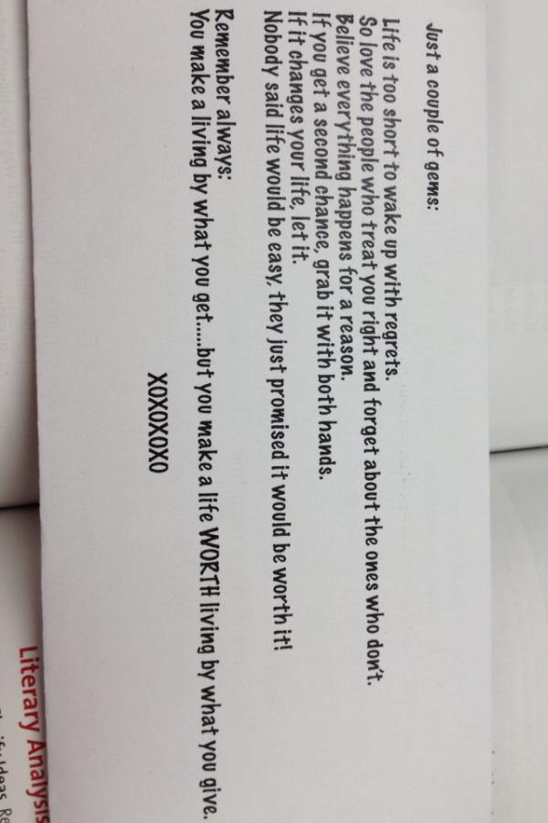 chanieblair's tweet image. I'm actually going to miss some of my teachers. #bestnote