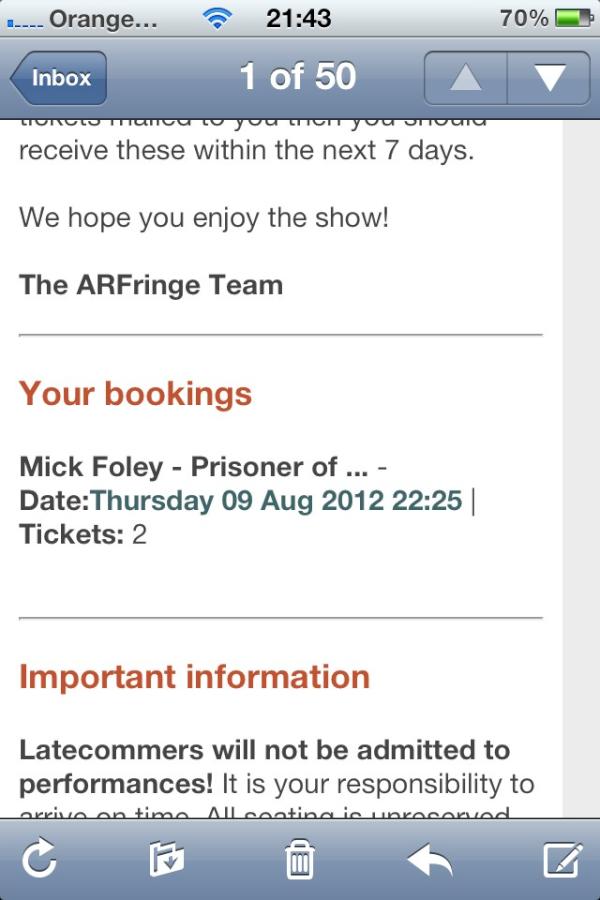 Marked0ut's tweet image. Myself and @Redlee3000 are off to see @realMickFoley #FoleyFans