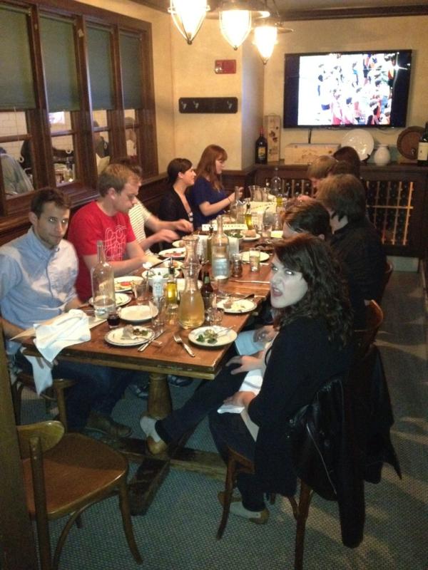 TheDesignUnion's tweet image. Design Union, Chicago Chapter, team dinner in the very private room at Quartino. If you're close, stop in and drink