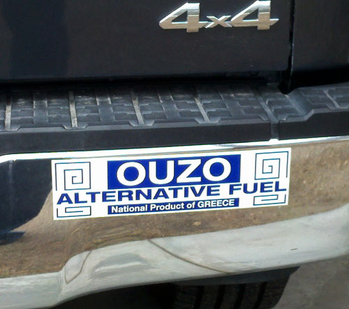grdancing's tweet image. When I was filling my truck up with gas an xeni asked me "Why are you filling it up with gas doesn't it run on Ouzo?"
