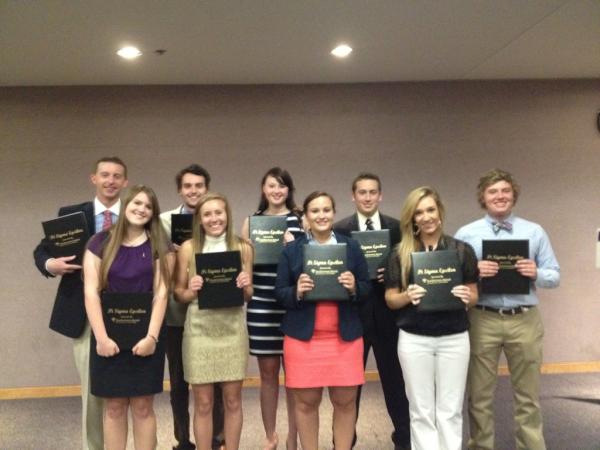 PSE Gamma Xi's newest members! Congratulations to the Beta Omicron class!