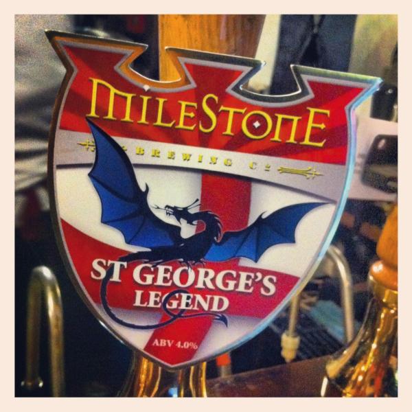 Pop into #yeoldetrip and try our St George's Legend ale! On to celebrate St George's Day on Monday!