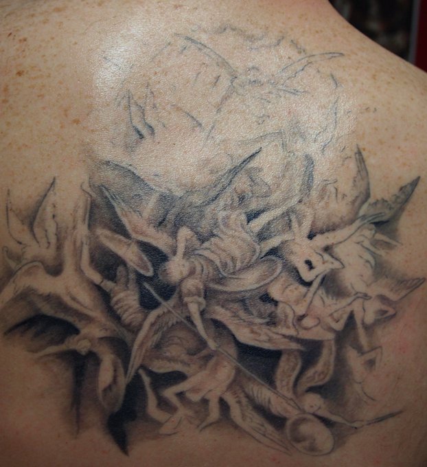 Healed angels piece, b4 start of session. http://t.co/r9ypFP0L