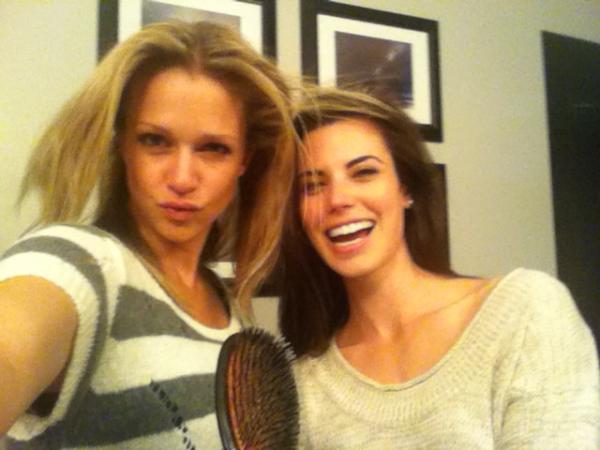 quexichen's tweet photo. RT @ajcookofficial: With @meghanrory getting ready to go out and listening to Destiny's Child. Old school style. http://t.co/38kb7R7z