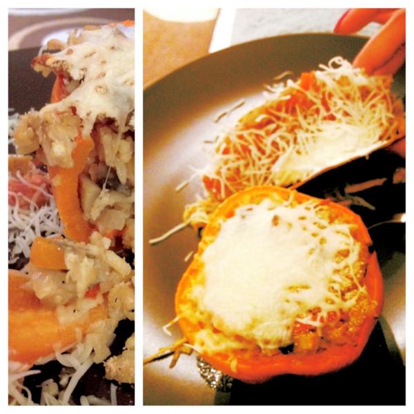 Pamazon27's tweet image. Pulled chicken tacos &amp; stuffed peppers.. It's what's for dinner. Can you tell I missed cheese?!? Lol