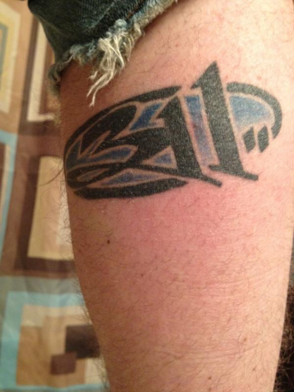 Shellub's tweet image. @pnut first cars window sticker= first tattoo #311Love