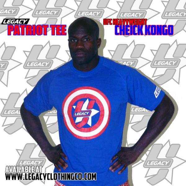 Legacywear's tweet image. Would you like to win one of these patriot tees as worn by UFC fighter @iamcheickkongo ?
RT &amp; follow for a chance 2win