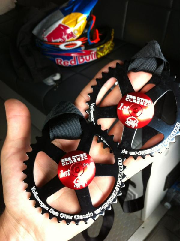 Crankworx's tweet image. Nice hardware! RT @jillkintner: Driving back home to Seattle after a nice weekend of racing at the @SeaOtterClassic .