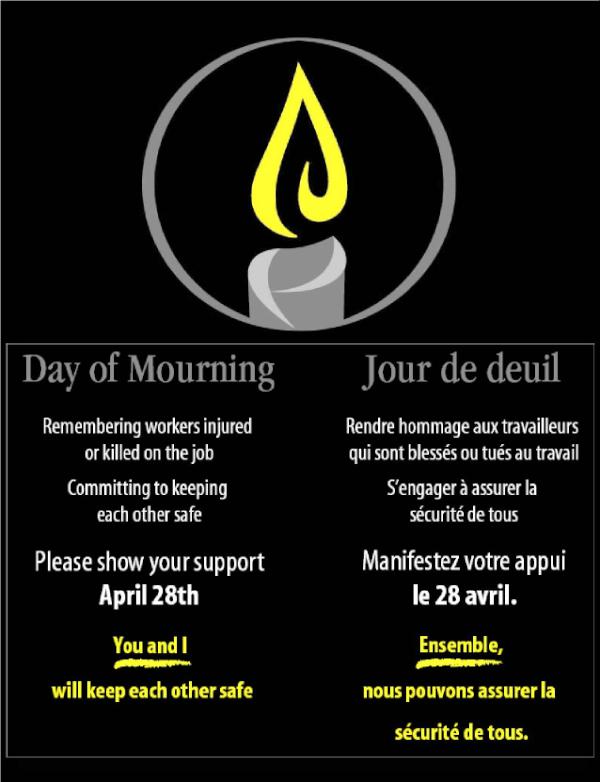 ParkySinger's tweet image. Remember workers injured and killed on the job.
Where: Tolpuddle Common Room
Starts: 10am.
Minute of Silence: 11am.