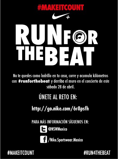 TimeOutMexico's tweet photo. Todos quieren tirar el muro este 28 de abril, si quieres ser parte de la experiencia corre con #runforthebeat http://t.co/rDbi2P8r