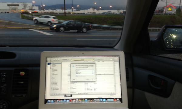 kristineisrad's tweet photo. Making CDs in the car #yolo http://t.co/UFeisNPz