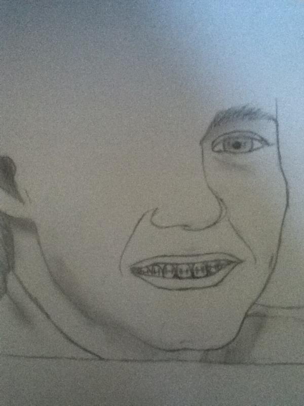 kelseyvo's tweet image. sneak peak from my drawing from niall #notrealgood