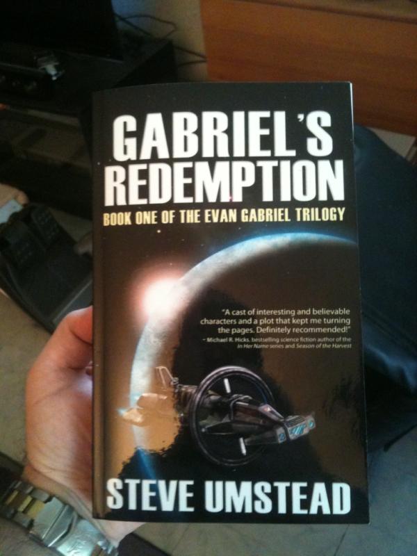SharkbaitWrites's tweet image. UPS guy just delivered the print edition of GABRIEL'S REDEMPTION by @SteveUmstead (w/ the new cover). #Pubwrite