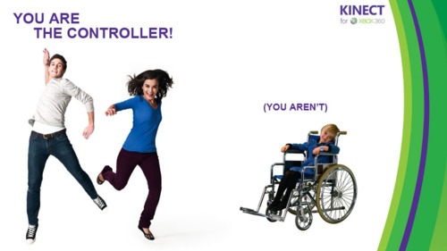 thatfunnyjew's tweet photo. Microsoft Kinect for Xbox 360 isn't for everyone. http://t.co/AbwcjeQy