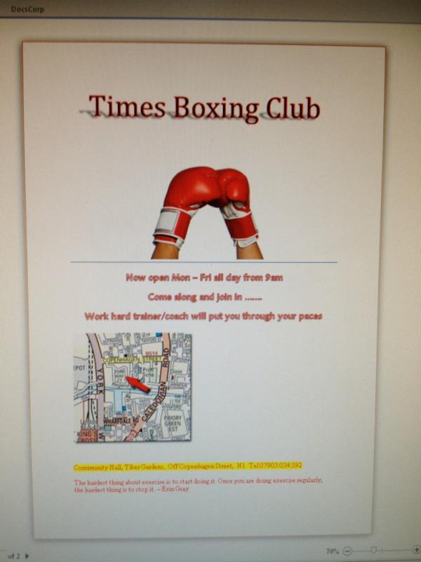 TimesABCBoxing's tweet photo. Come along!! http://t.co/T9ffrJZT