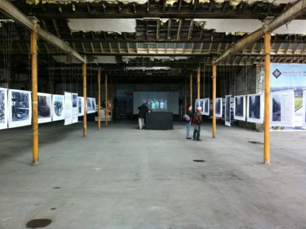 Fozzyclaret's tweet image. #openweave art exhibition in Victoria Mill, #weaverstriangle