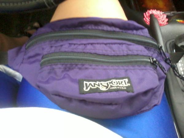 Just a name brand fanny pack, no big deal..you can't hide money:) #churchyardsale