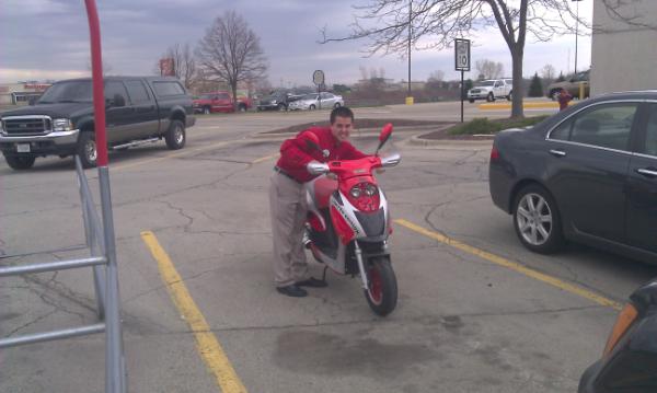 Check out this sweet ride. I found it in a Target parking lot. Can I keep it?